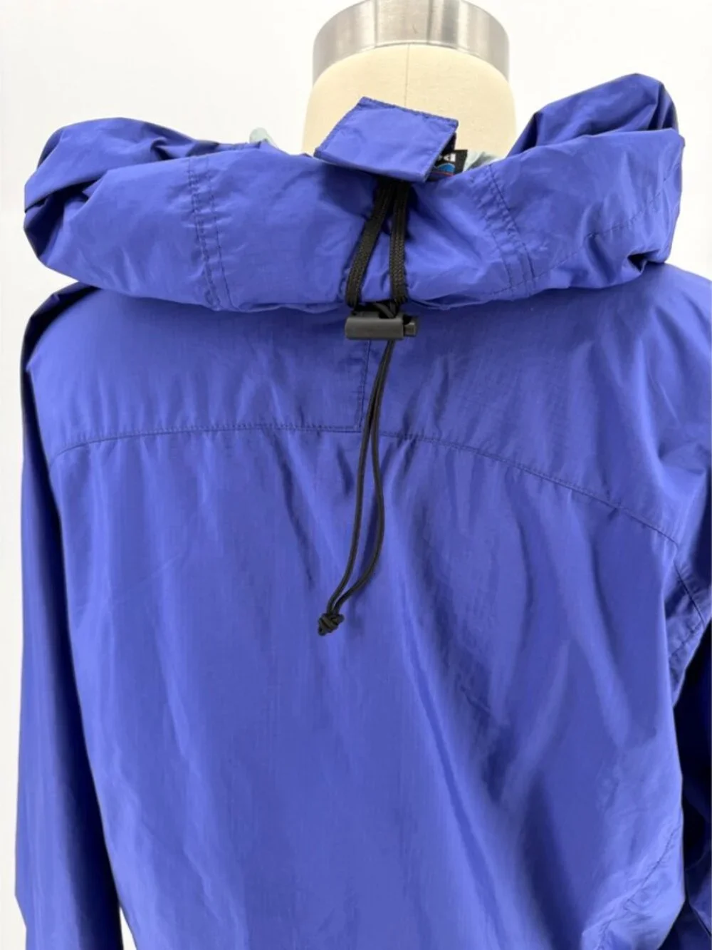 PATAGONIA Spellcell Full Zip Hooded Windbreaker Jacket 90s Vtg Blue M - Picture 10 of 16